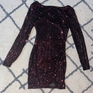 Windsor red sequin mini dress